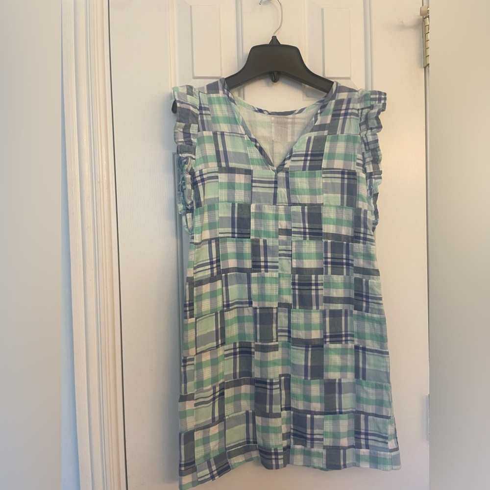 Vineyard Vines Checkered Girls Dress Sz 8